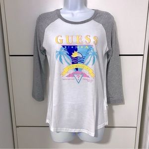 SOLD ❌ GUESS Cali Raglan Graphic Tee